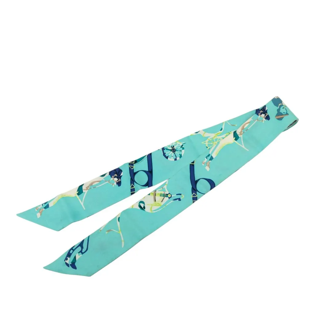 Hermès Tout En Carre Silk Twilly Scarf
