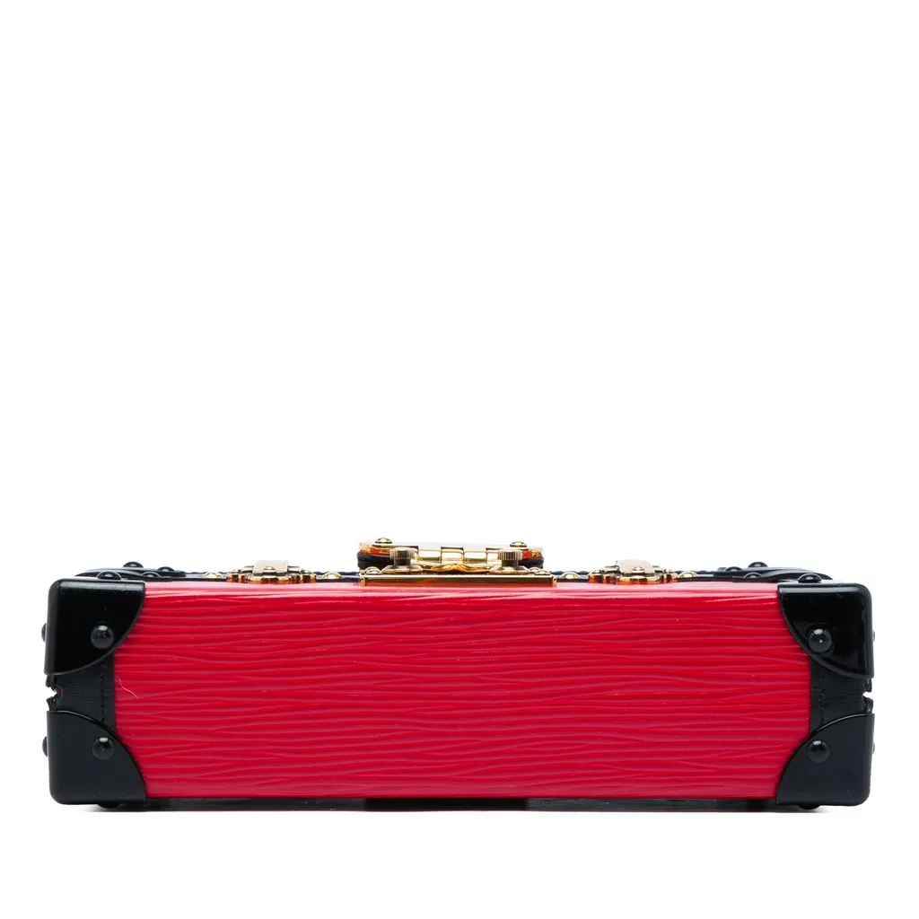 Louis Vuitton Epi Petit Malle Red Leather Good - Inside View