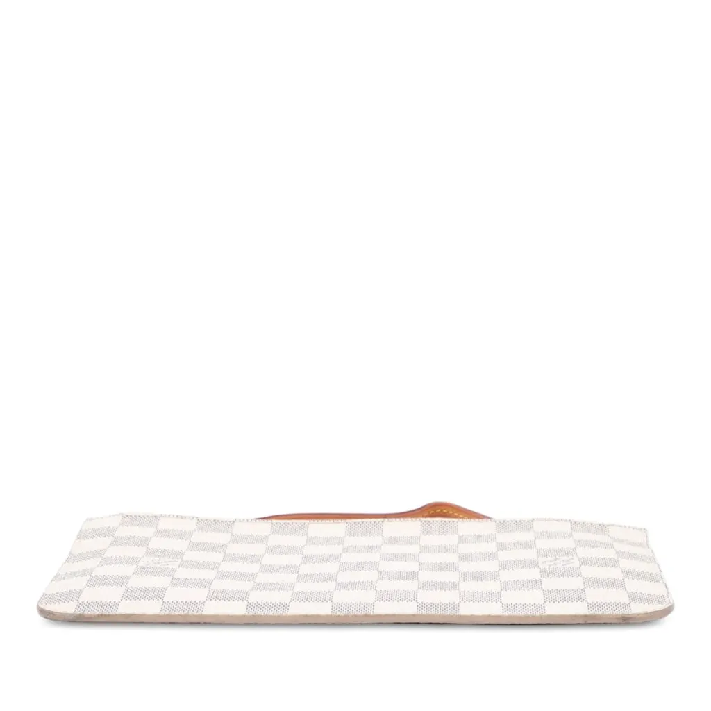 Louis Vuitton Damier Azur Neverfull MM Pouch White Canvas Very good - Inside View