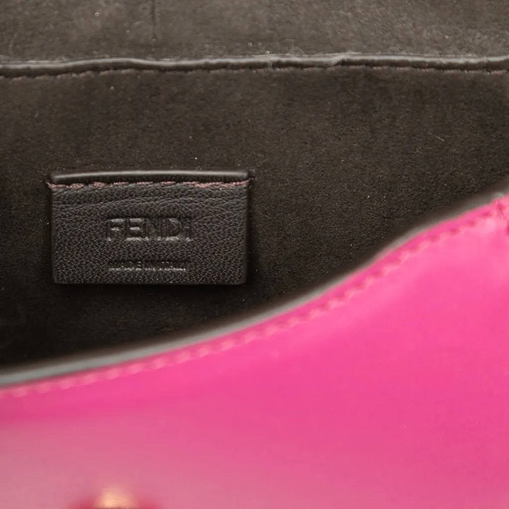 Fendi Nano Leather FF C mon Crossbody Pink Leather Very good - Box View