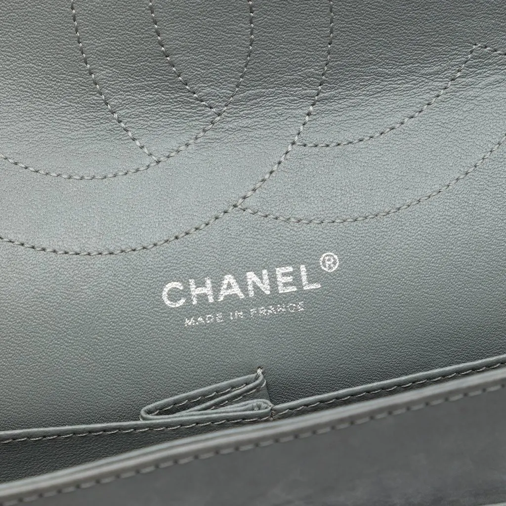 Chanel Bicolor Caviar and Iridescent Calfskin Reissue 2.55 Double Flap 226 Brown Leather Very good - Box View