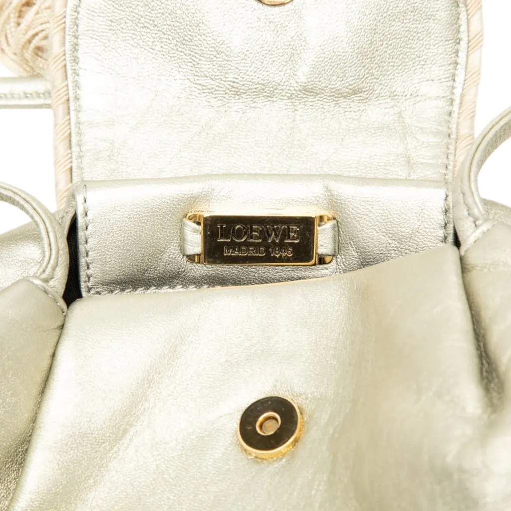 Loewe Mini Metallic Nappa Tassel Crossbody Gold Leather Very good - Box View