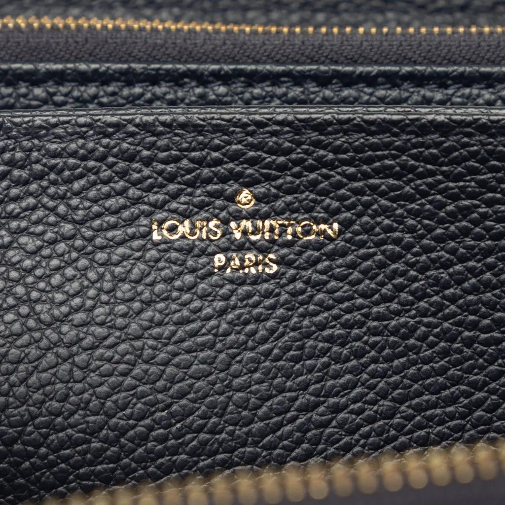 Louis Vuitton Monogram Empreinte Zippy Long Wallet Blue Leather Very good - Box View