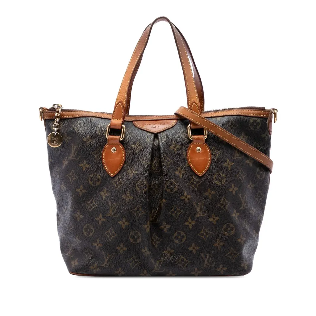 Louis Vuitton Monogram Palermo PM Brown Canvas Good - Front View