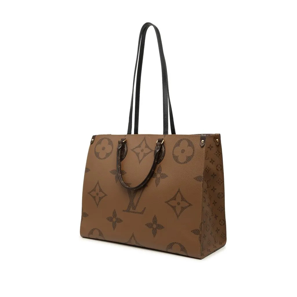 Louis Vuitton Monogram Reverse Giant OnTheGo GM Brown Canvas Very good - Back View