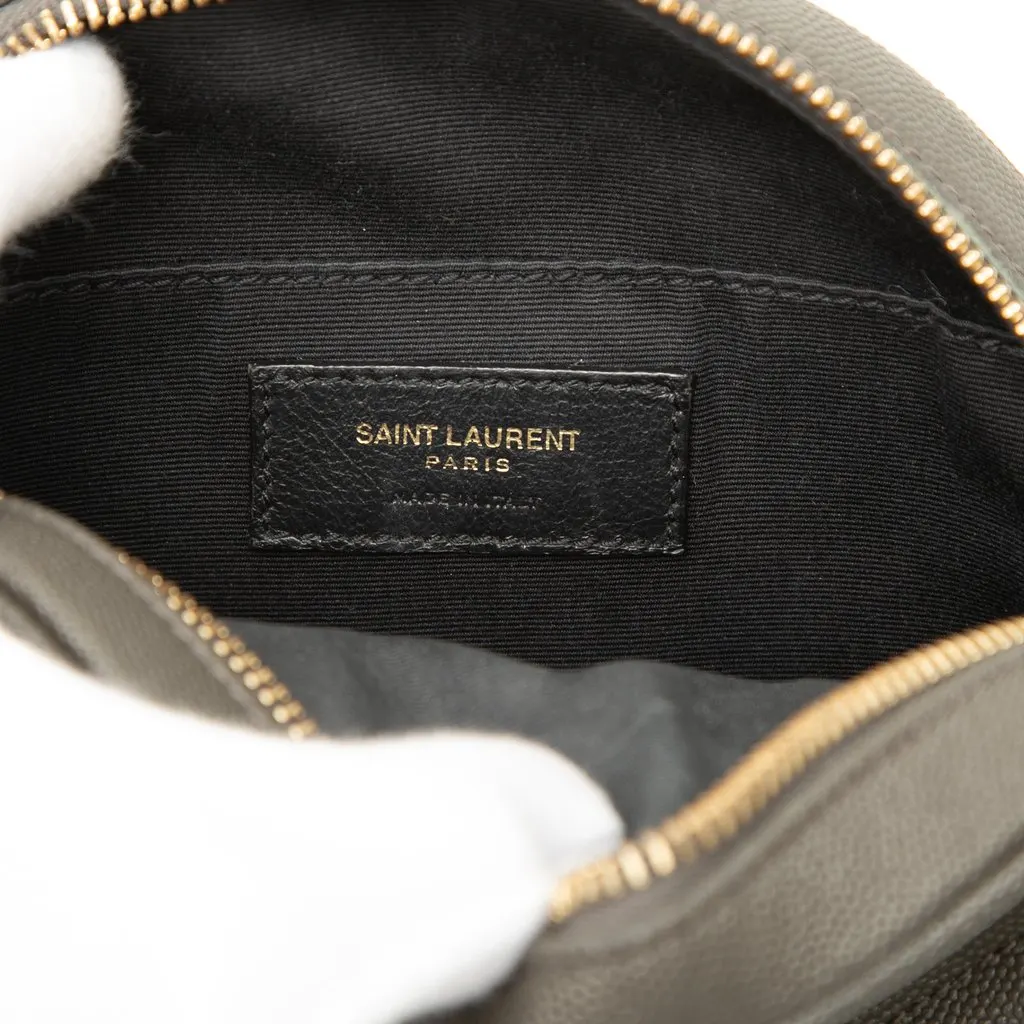Saint Laurent Chevron Grain De Poudre Round Vinyle Camera Bag MultiColor Leather Very good - Box View