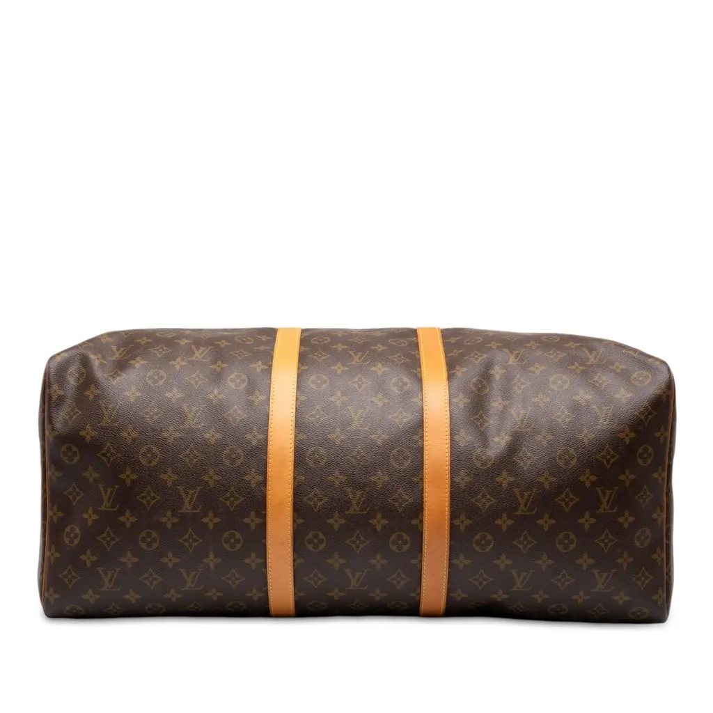 Louis Vuitton Monogram Keepall 60 Brown Canvas Good - Inside View
