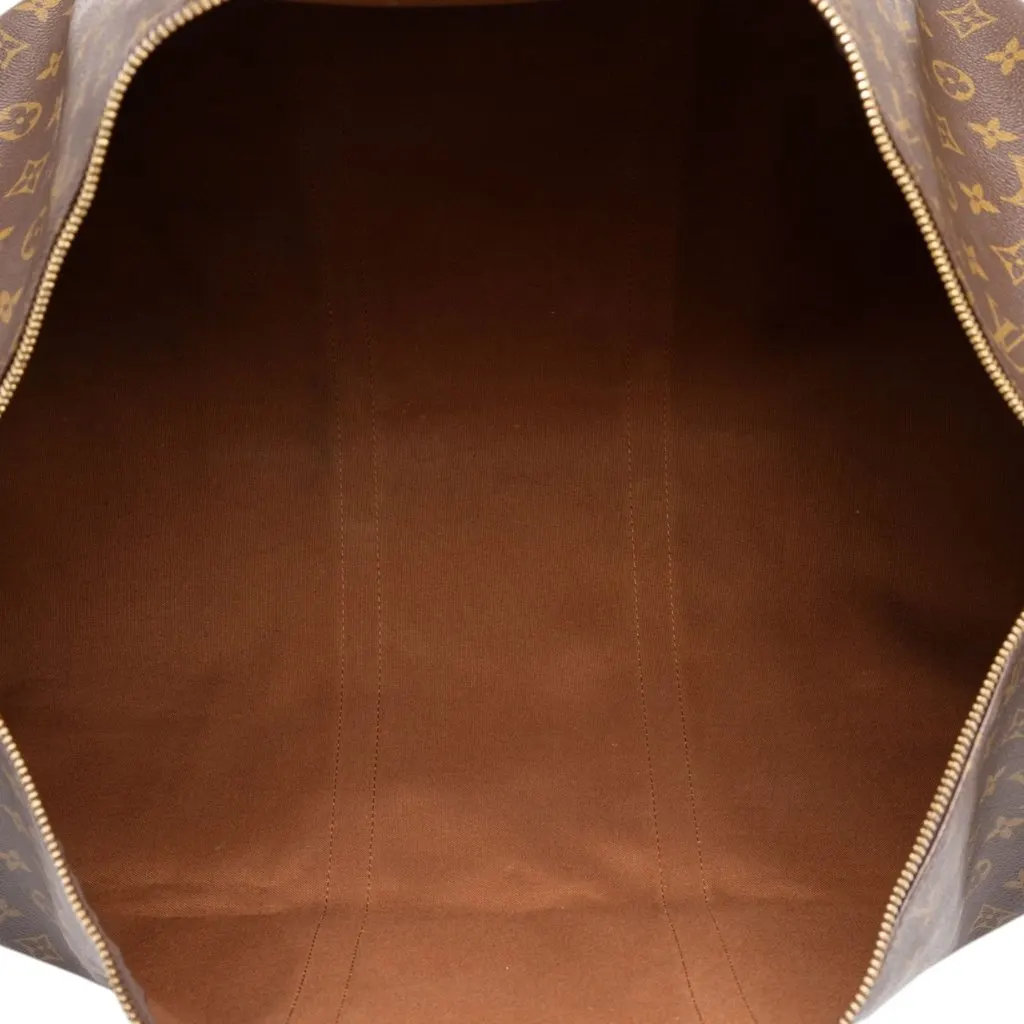 Louis Vuitton Monogram Keepall 60 Brown Canvas Good - Model View
