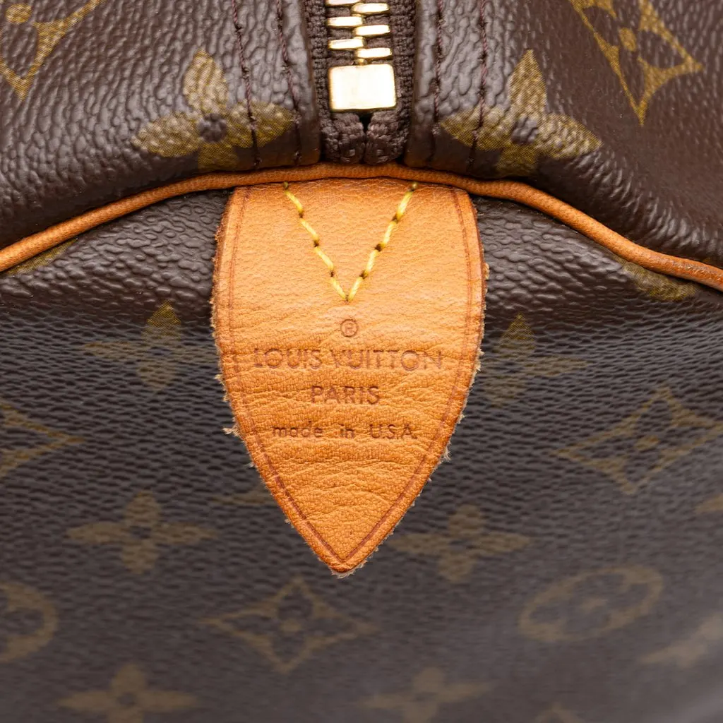 Louis Vuitton Monogram Keepall 60 Brown Canvas Good - Box View