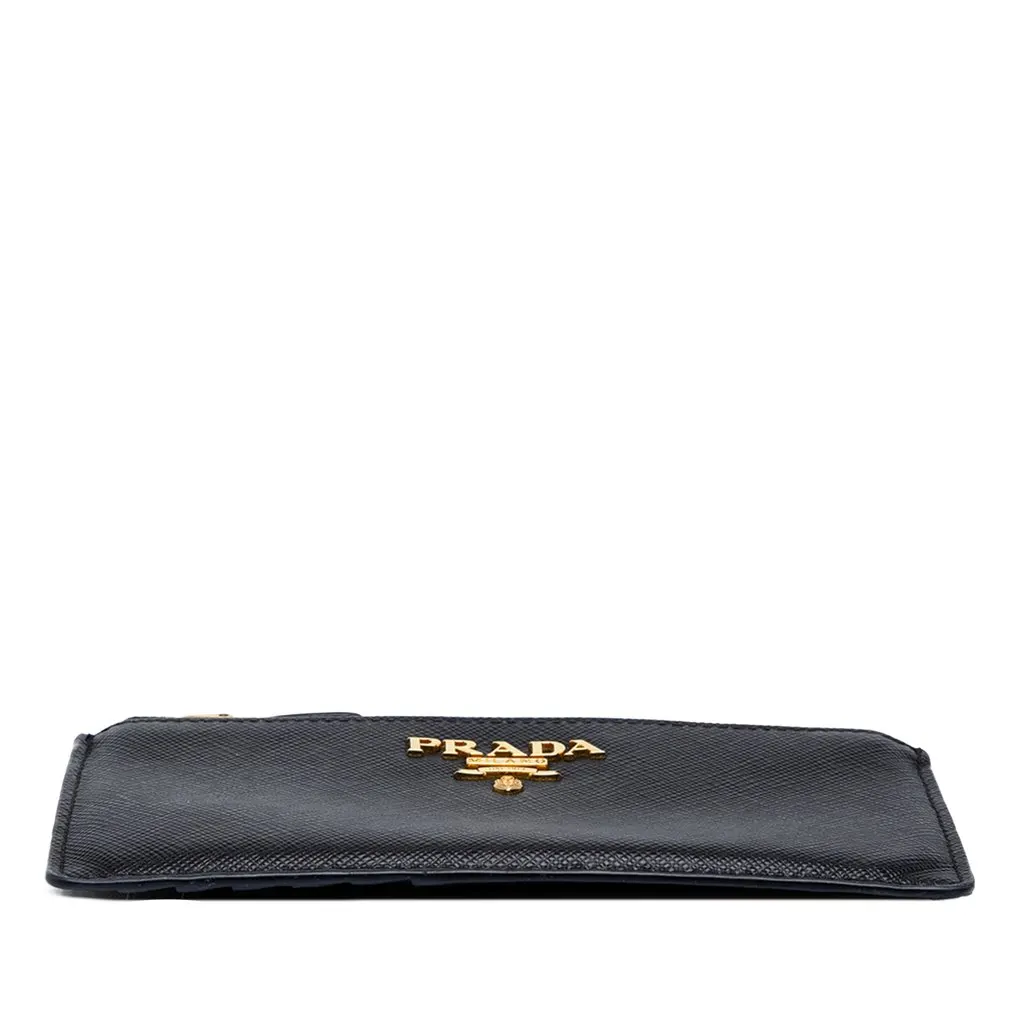 Prada Saffiano Coin and Card Holder Black Leather Very good - Inside View