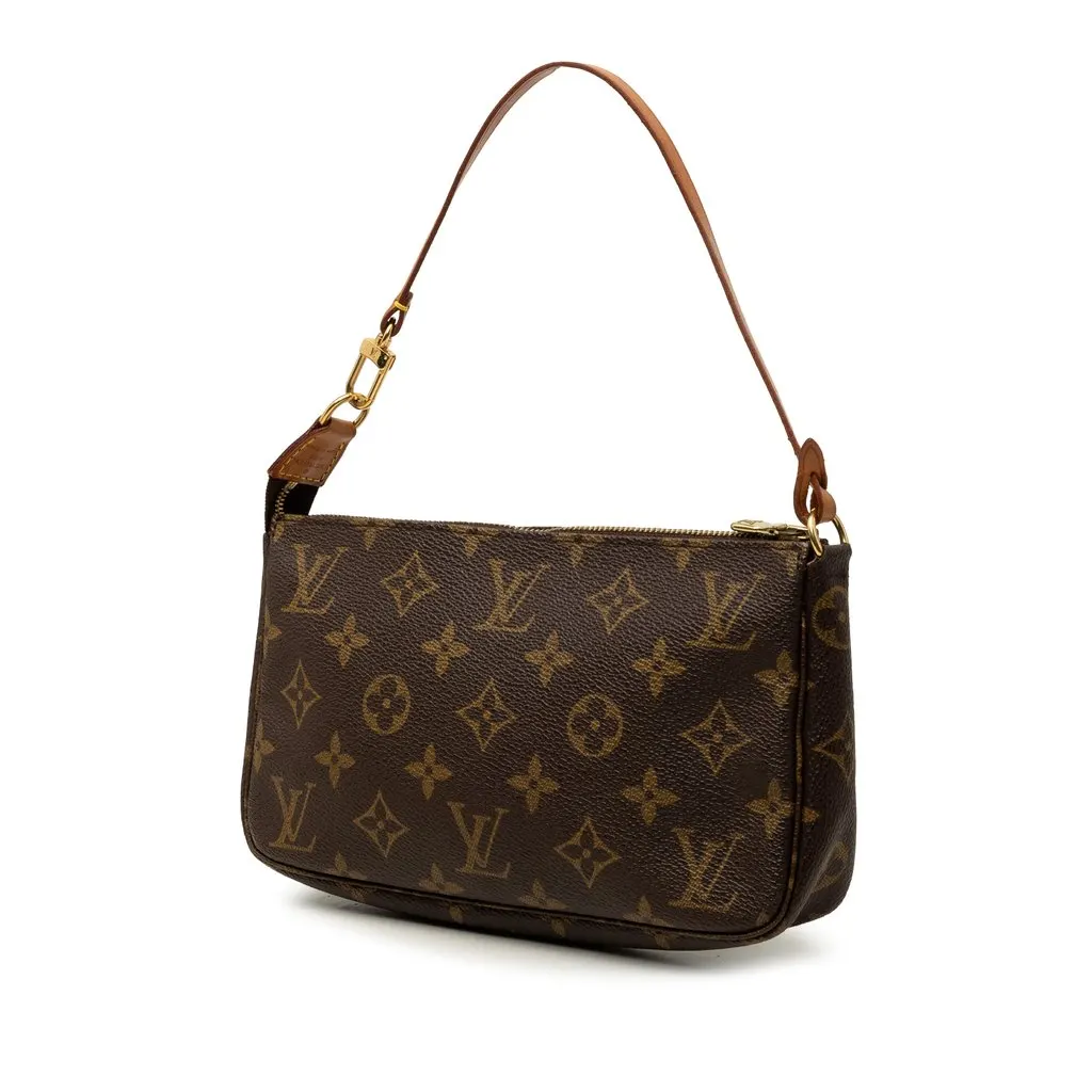 Louis Vuitton Monogram Pochette Accessoires Brown Very good - Back View