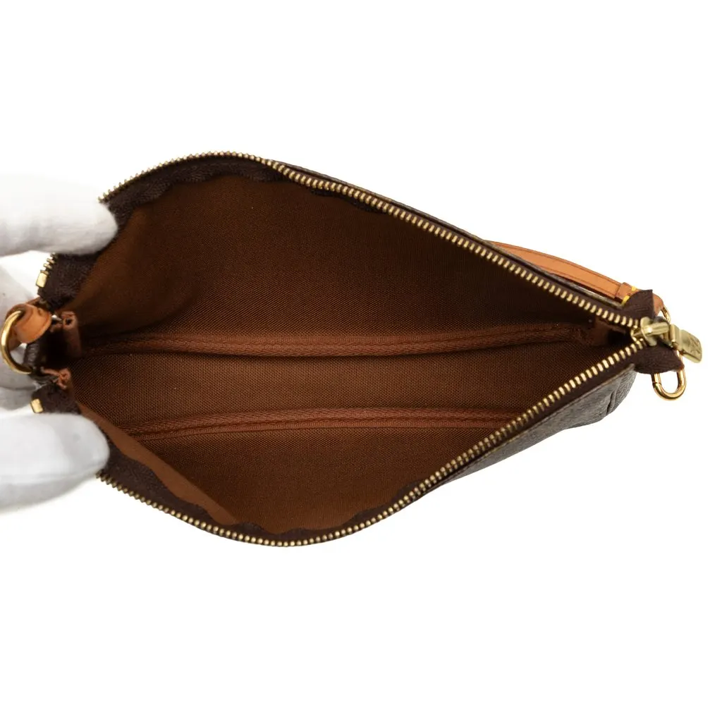 Louis Vuitton Monogram Pochette Accessoires Brown Very good - Model View