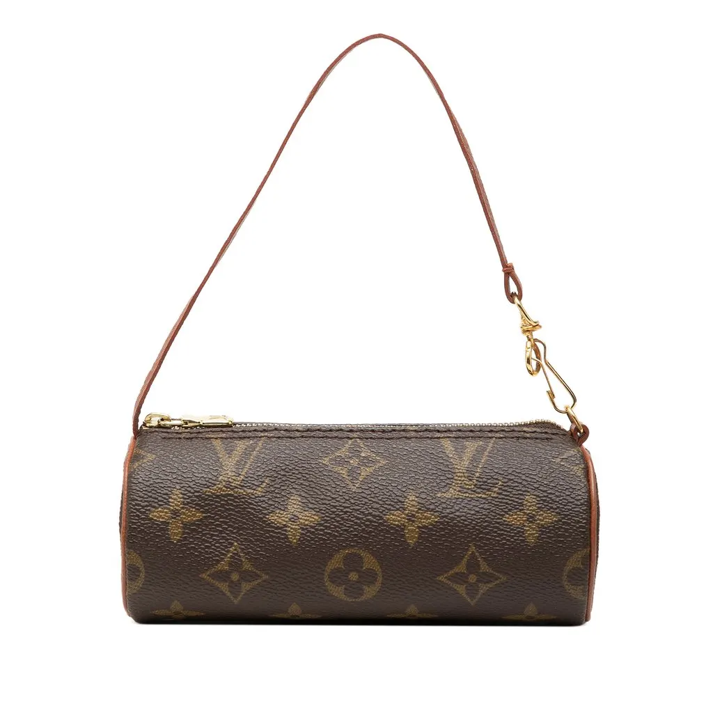 Louis Vuitton Monogram Papillon Pochette Brown Canvas Very good - Front View