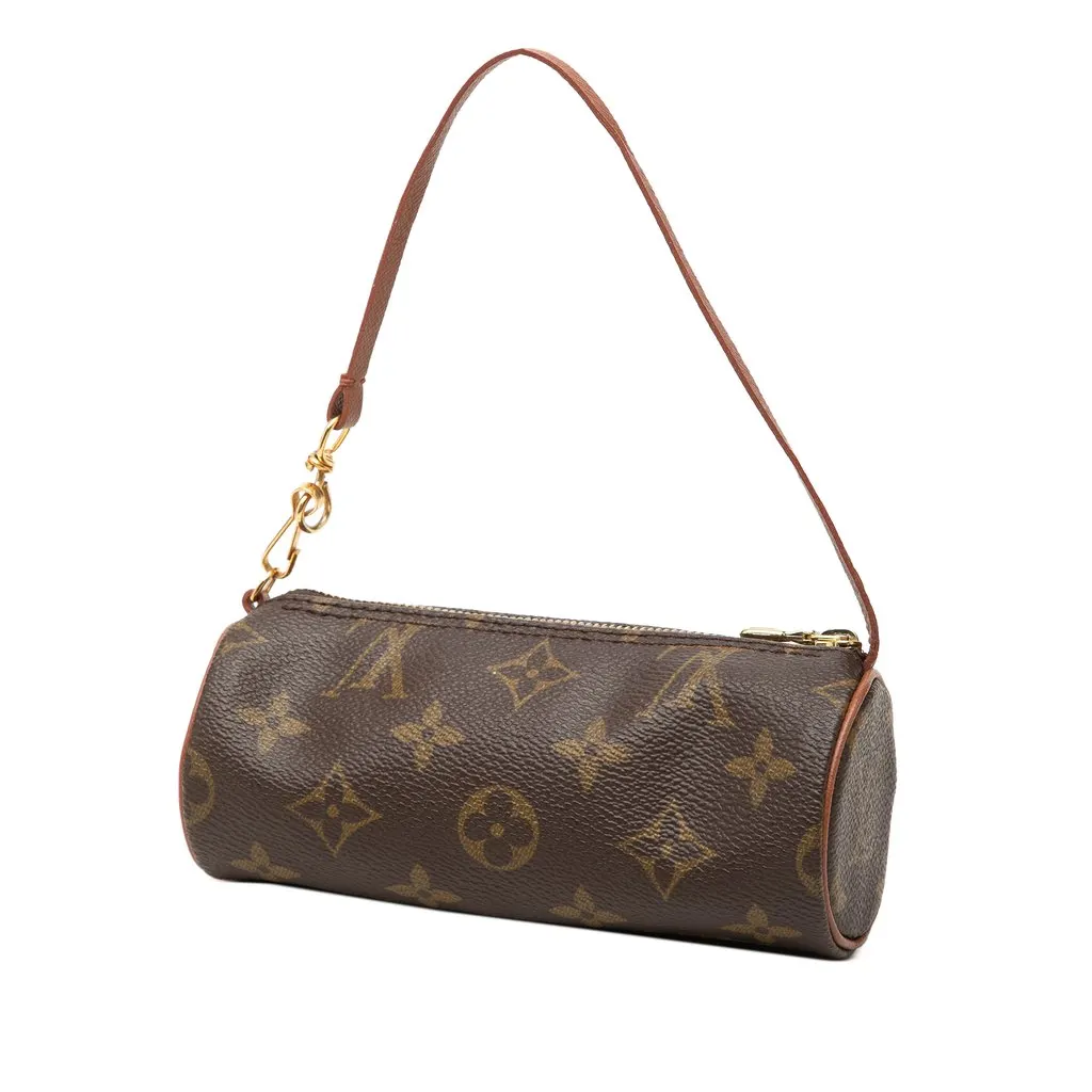 Louis Vuitton Monogram Papillon Pochette Brown Canvas Very good - Back View