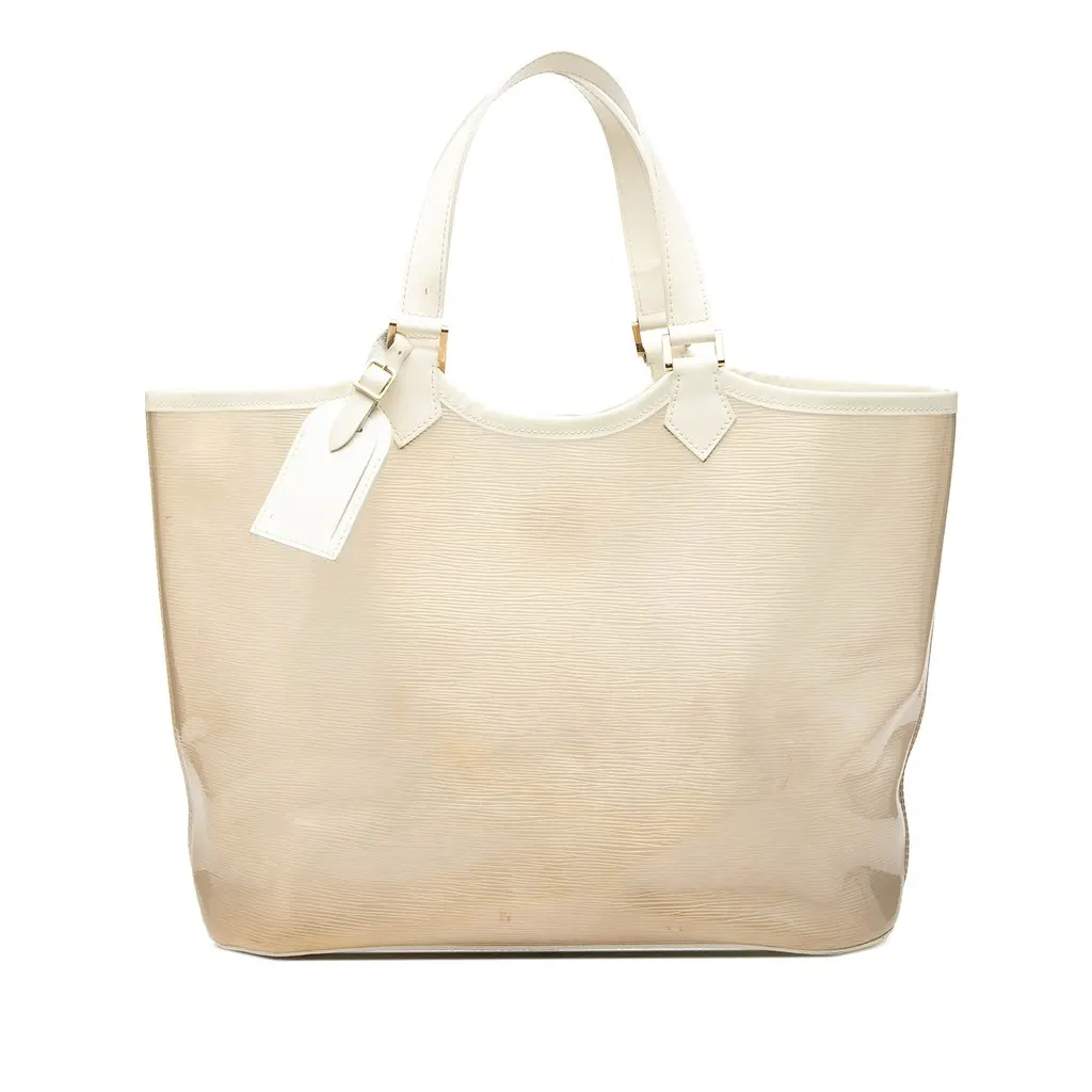 Louis Vuitton Epi Plage Lagoon Bay GM White Plastic Very good - Front View