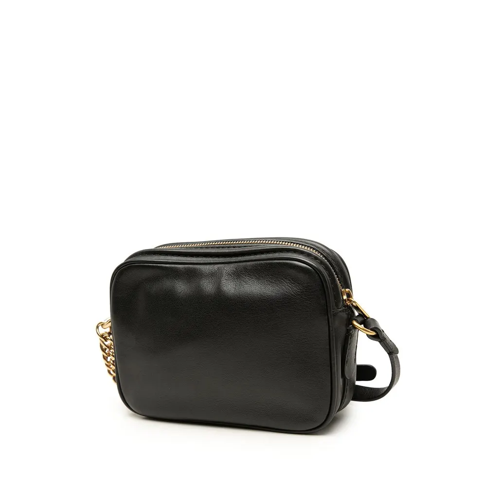 Burberry Calfskin Link Camera Bag Black | Libas Collective