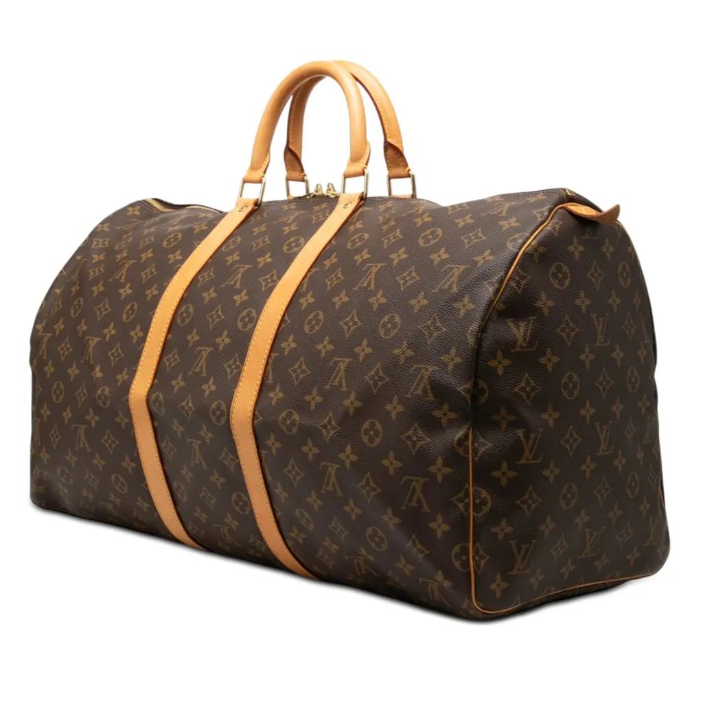 Louis Vuitton Monogram Keepall 55 Brown Very good - Back View