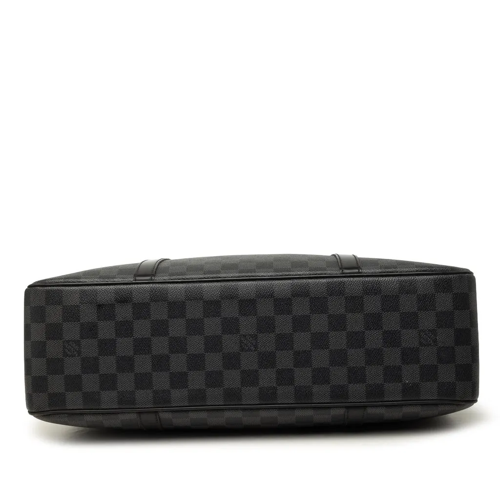 Louis Vuitton Damier Graphite Jorn Black Canvas Good - Inside View