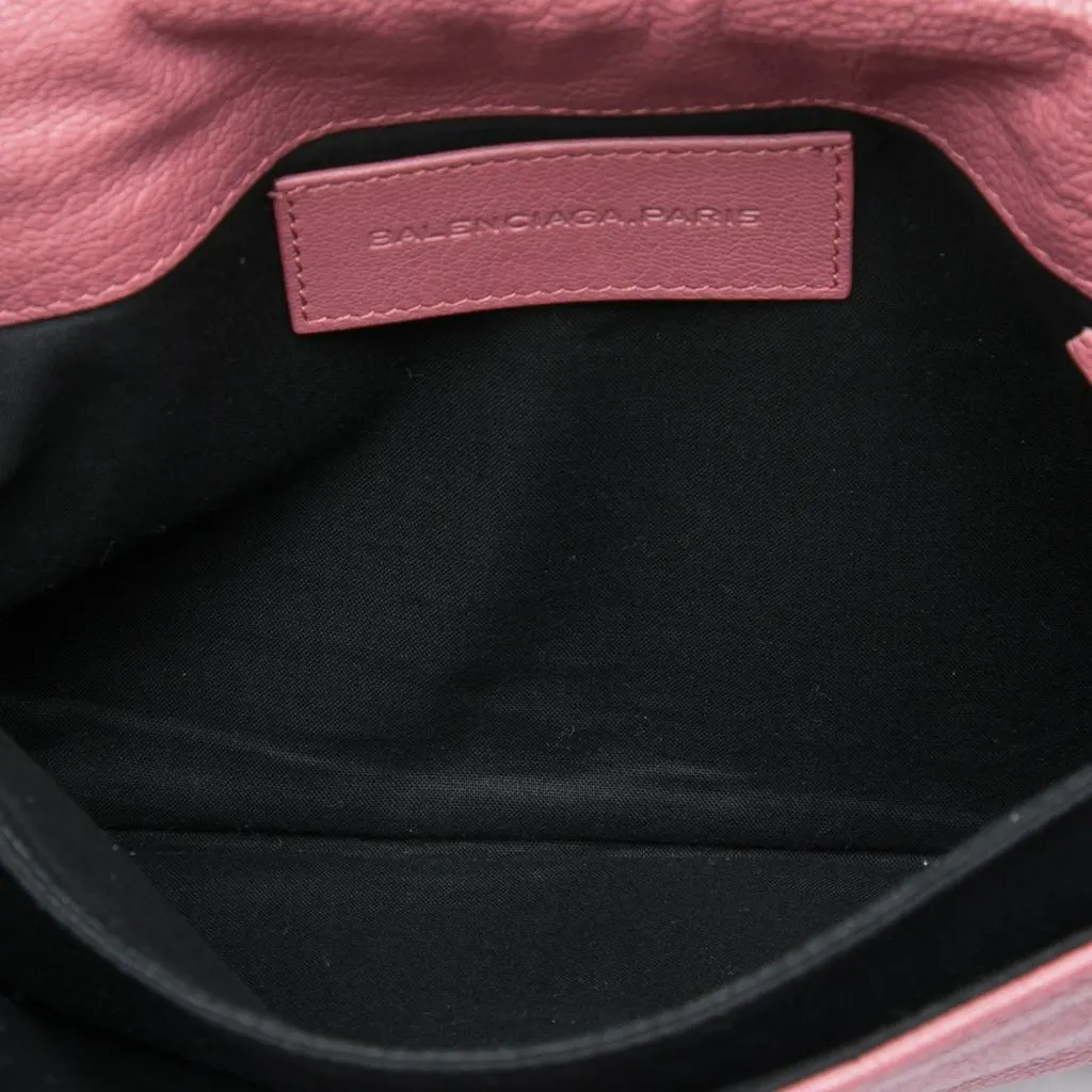 Balenciaga Goatskin Motocross Giant 12 Envelope Clutch Pink Leather Good - Model View