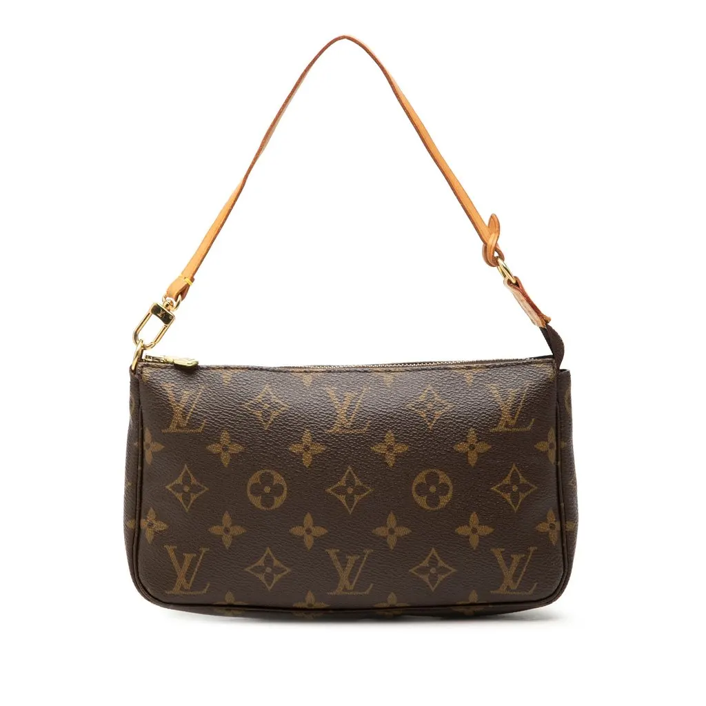Louis Vuitton Monogram Pochette Accessoires Brown Very good - Front View