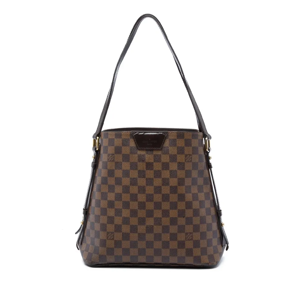Louis Vuitton Damier Ebene Cabas Rivington Brown Canvas Very good - Front View