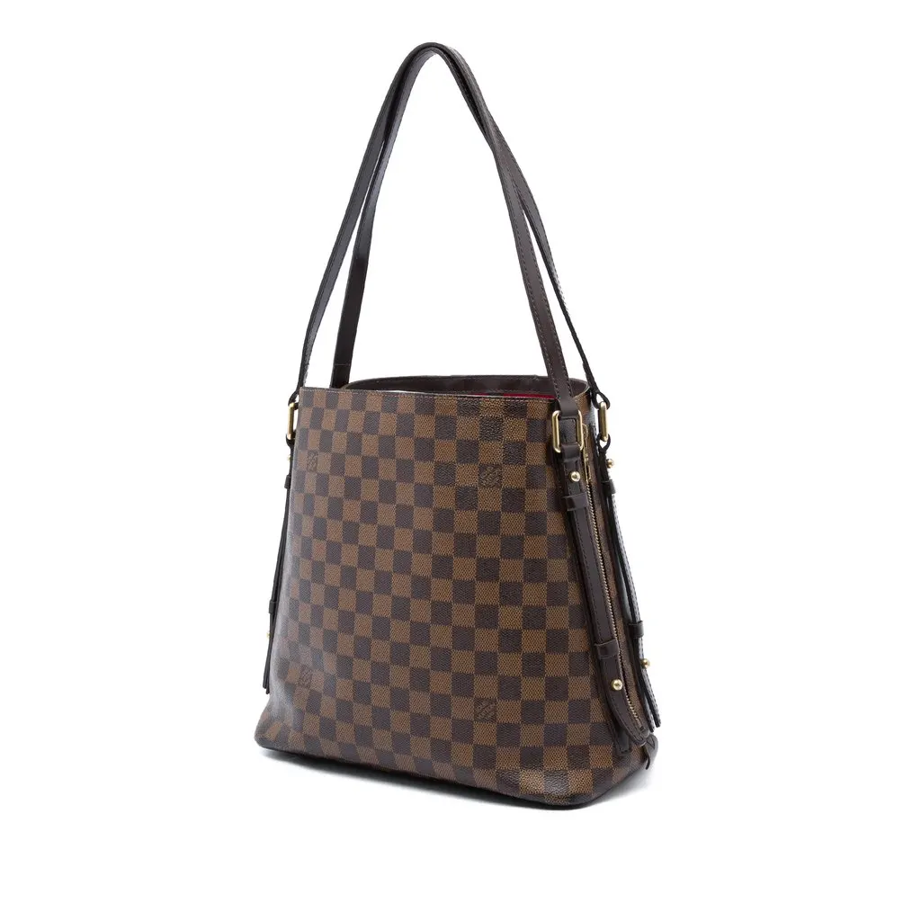 Louis Vuitton Damier Ebene Cabas Rivington Brown Canvas Very good - Back View
