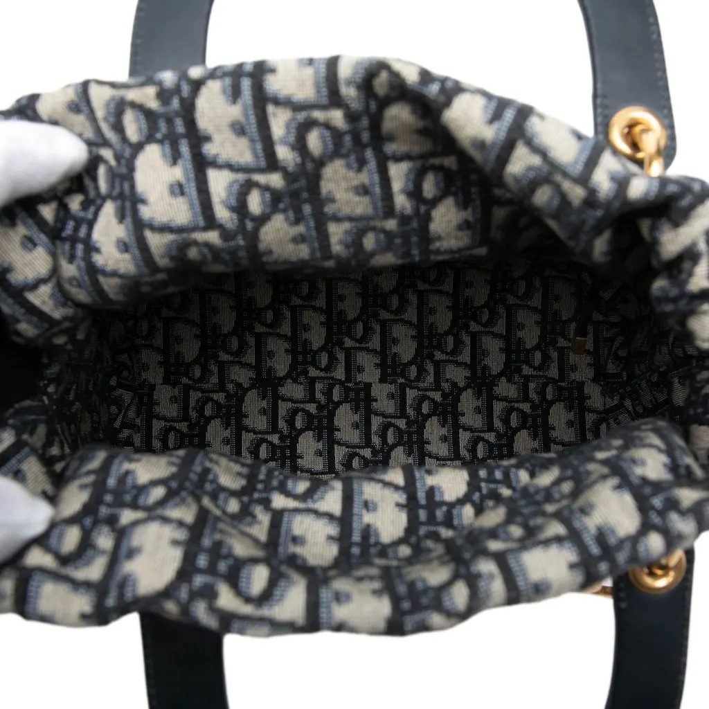 Dior Medium Wicker Oblique Lady Dior Brown Rattan Very good - Model View