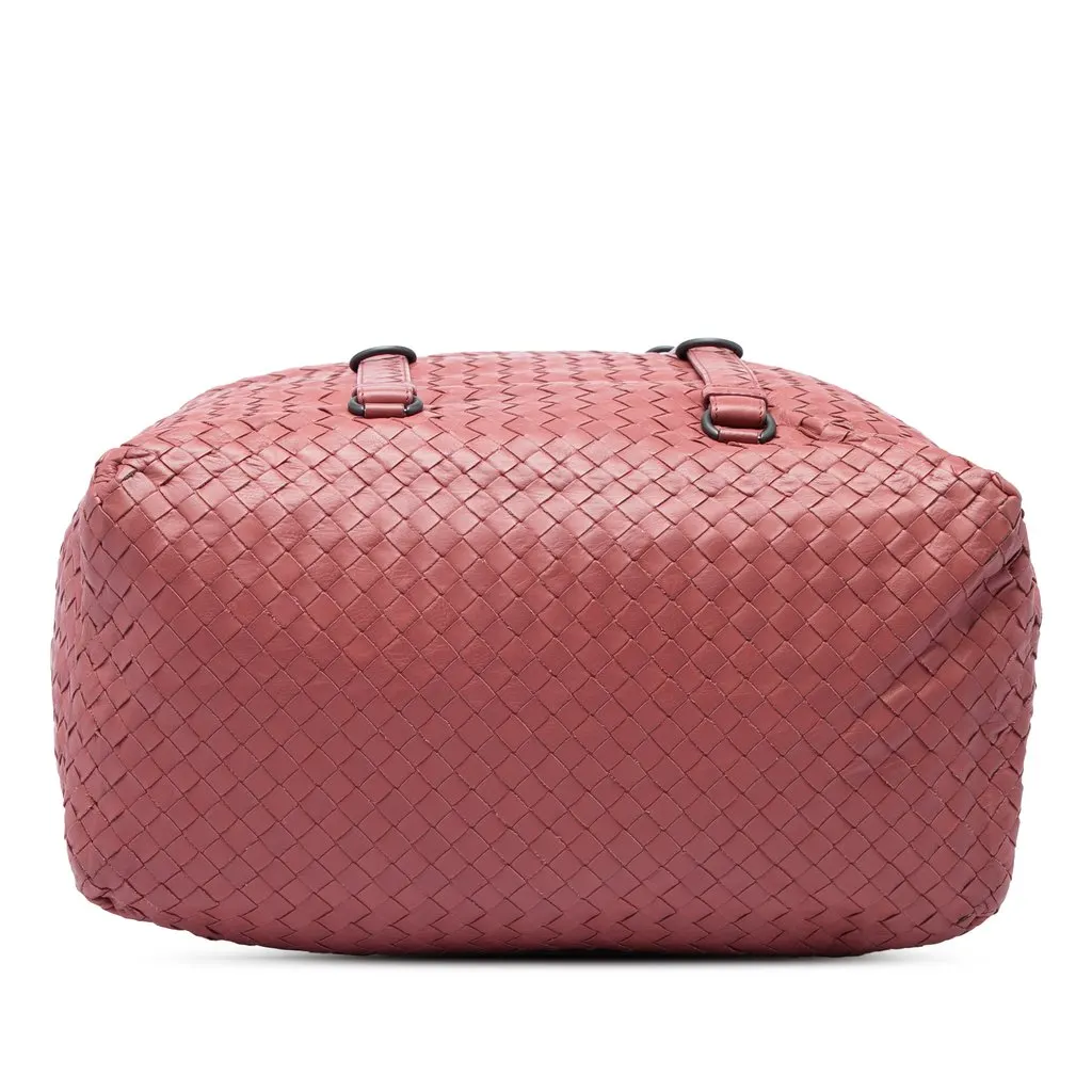 Bottega Veneta Nappa Intrecciato Handbag Pink Leather Good - Inside View