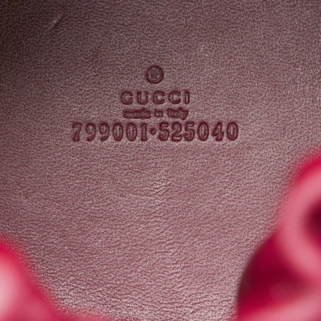 Gucci Mini GG Supreme Shadow Bucket Bag Red Canvas Very good - Box View