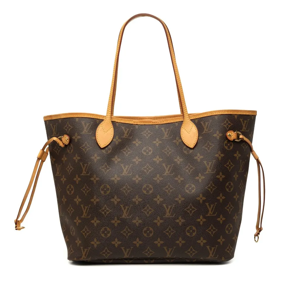 Louis Vuitton Monogram Neverfull MM Brown Very good - Front View
