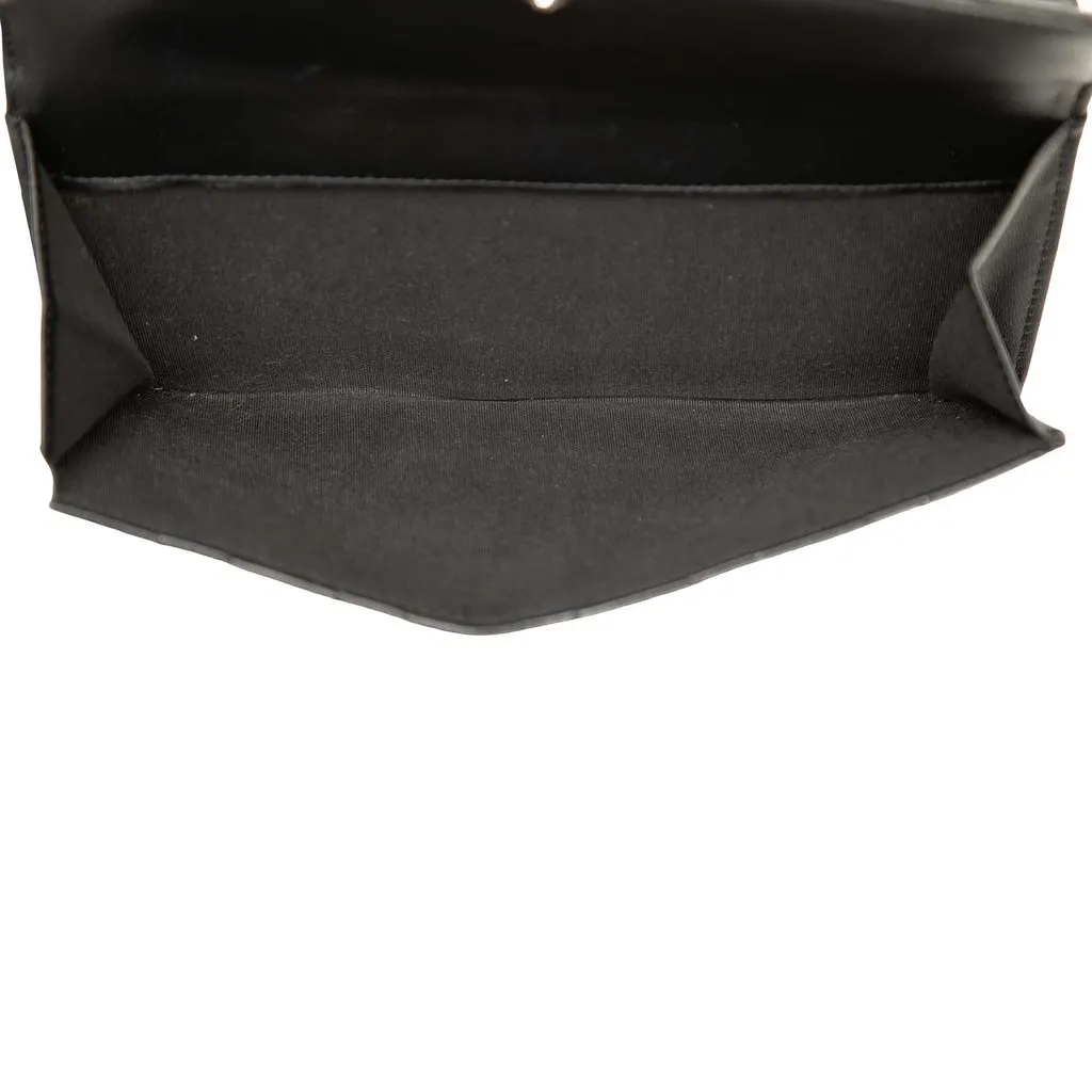 Chanel CC Quilted Patent Brilliant Continental Wallet Black Leather Very good - Model View