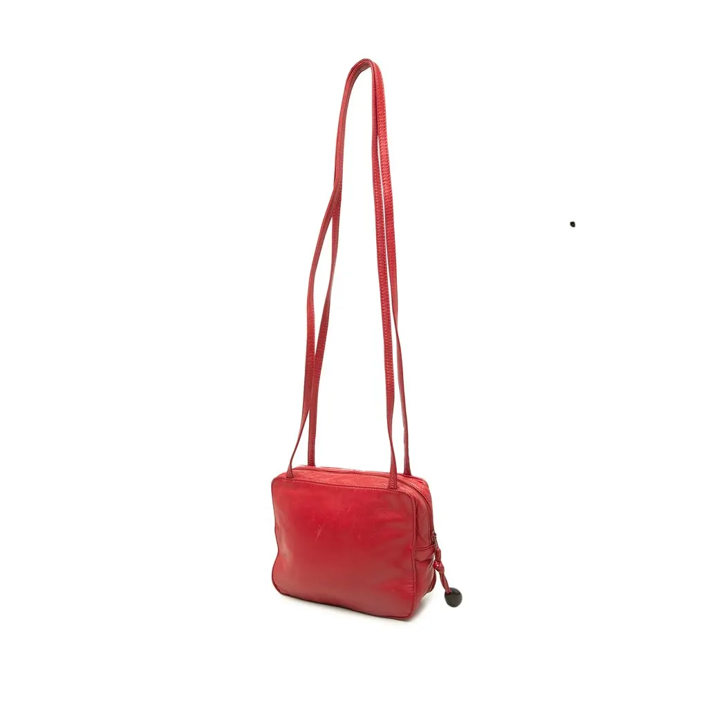 Loewe Nappa Anagram Shoulder Bag Red Leather Very good - Back View