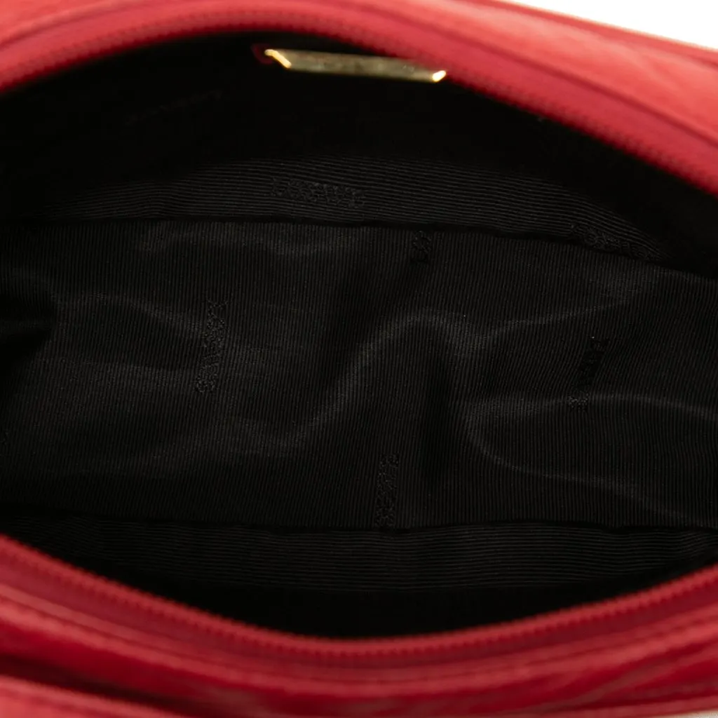 Loewe Nappa Anagram Shoulder Bag Red Leather Very good - Model View