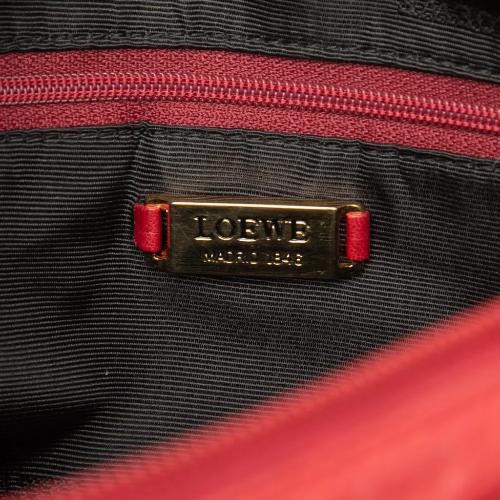 Loewe Nappa Anagram Shoulder Bag Red Leather Very good - Box View