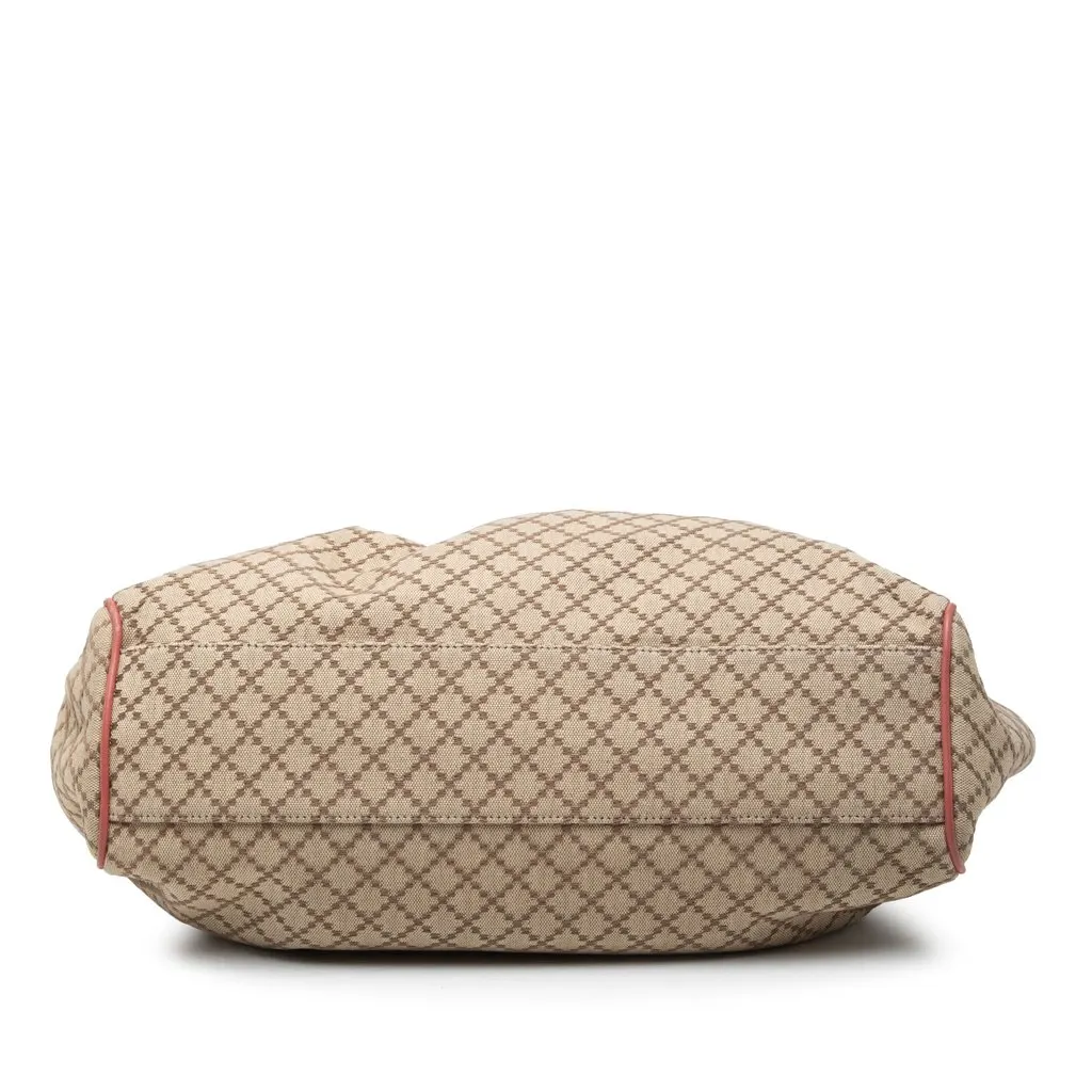 Gucci Medium Diamante Canvas Sukey Tote Beige Very good - Inside View