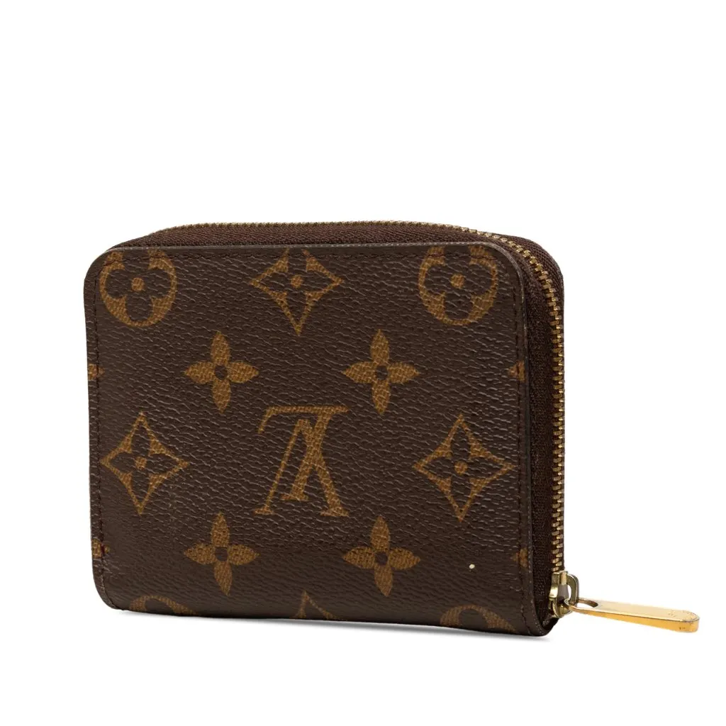 Louis Vuitton Monogram Zippy Coin Purse Brown Very good - Back View