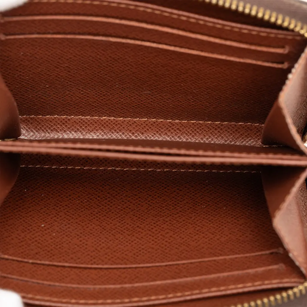 Louis Vuitton Monogram Zippy Coin Purse Brown Very good - Model View