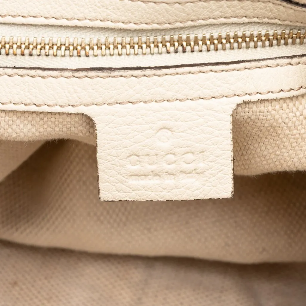 Gucci GG Canvas Bamboo Diana Satchel Beige Canvas Good - Box View