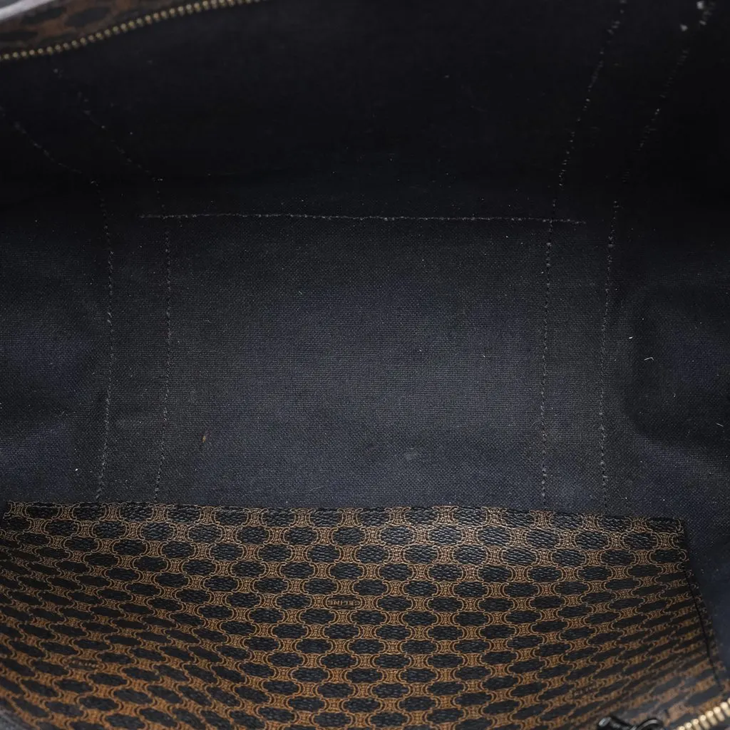 Celine Macadam Coated Canvas Tote Brown Canvas Very good - Model View