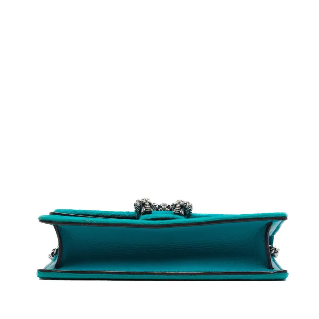 Gucci Mini Velvet Dionysus Crossbody Blue Very good - Inside View
