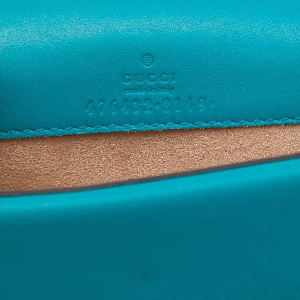Gucci Mini Velvet Dionysus Crossbody Blue Very good - Box View