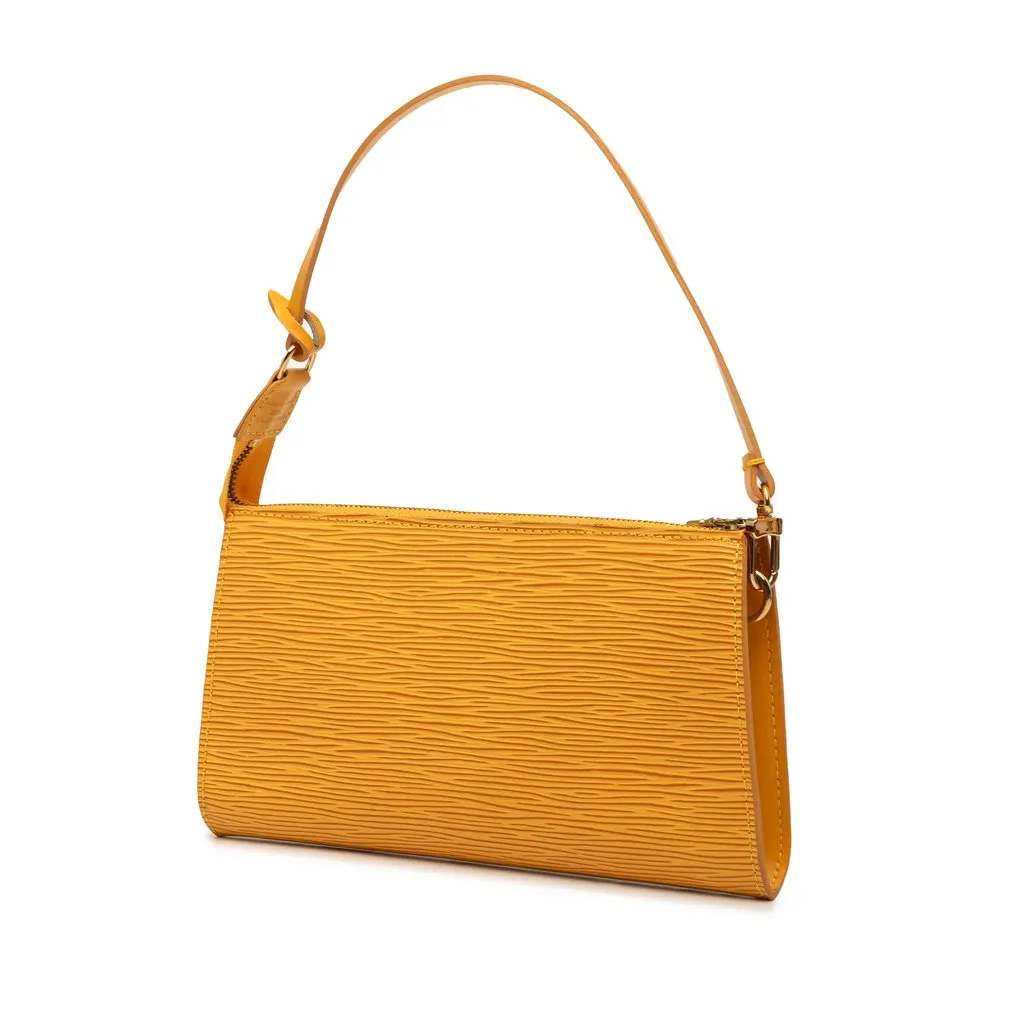 Louis Vuitton Epi Pochette Accessoires Yellow Leather Very good - Back View
