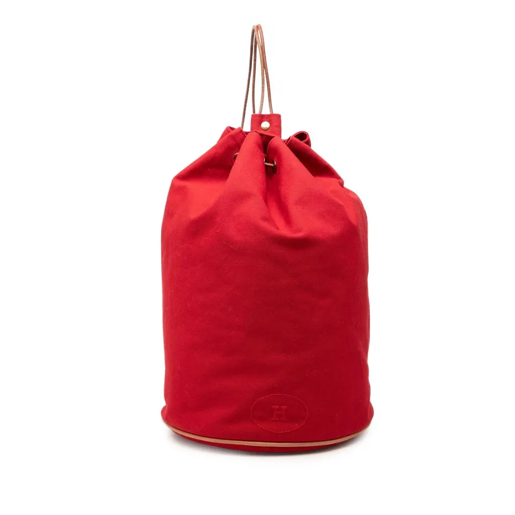 Hermès Toile Polochon Mimile Red Very good - Front View