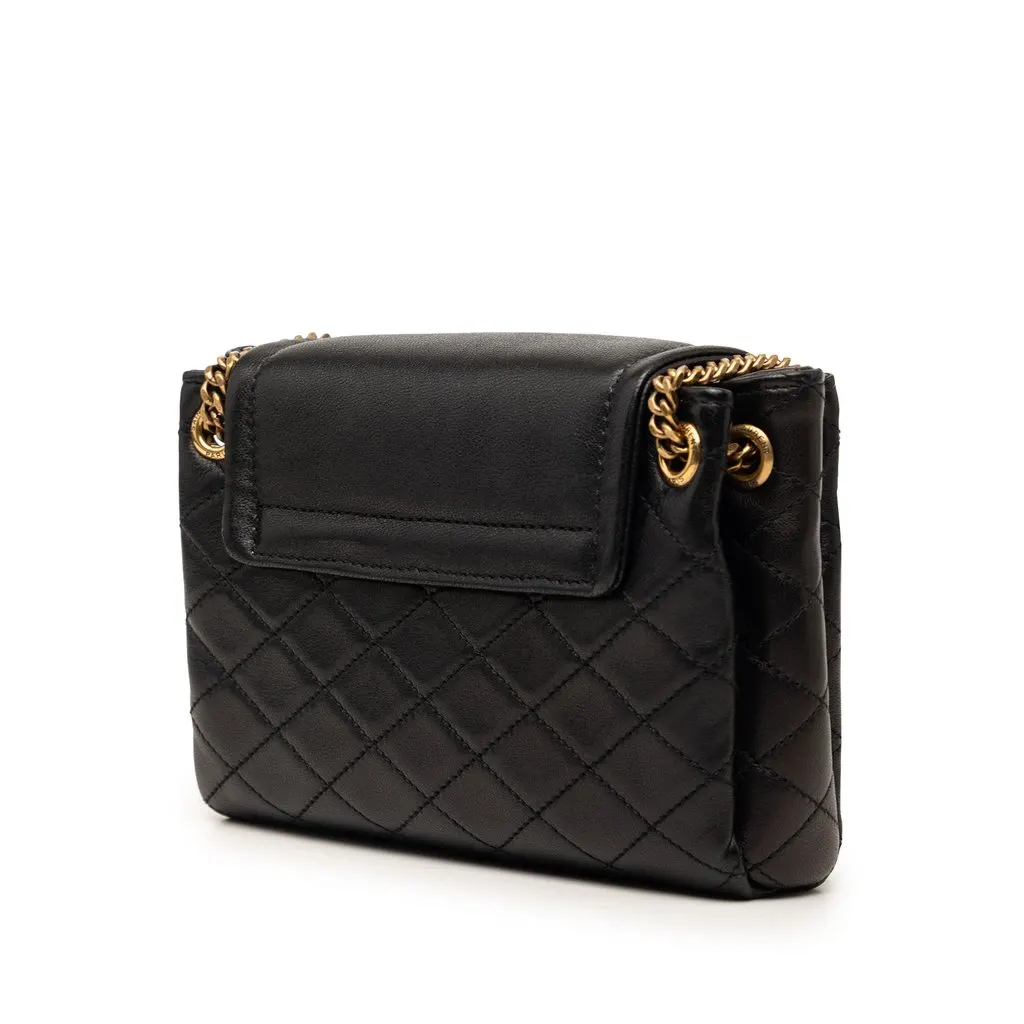 Saint Laurent Mini Quilted Lambskin Monogram Nolita Bag Black Leather Very good - Back View