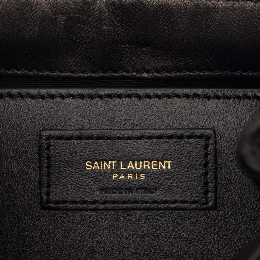 Saint Laurent Mini Quilted Lambskin Monogram Nolita Bag Black Leather Very good - Box View