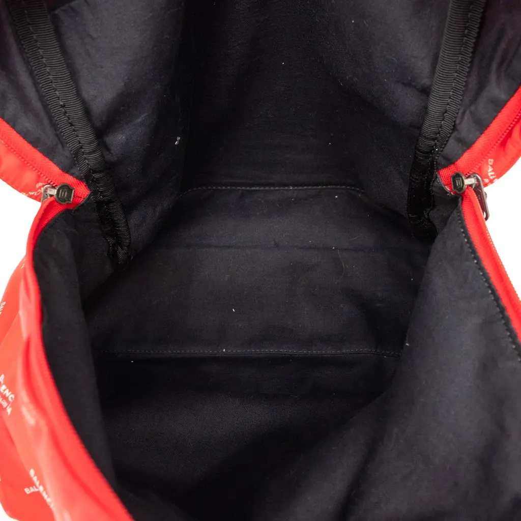 Balenciaga Nylon Explorer Backpack Red Very good - Model View