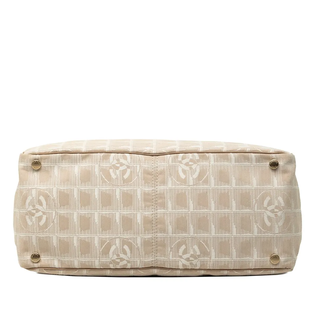 Chanel New Travel Line Nylon Tote Beige Polyamide Very good - Inside View