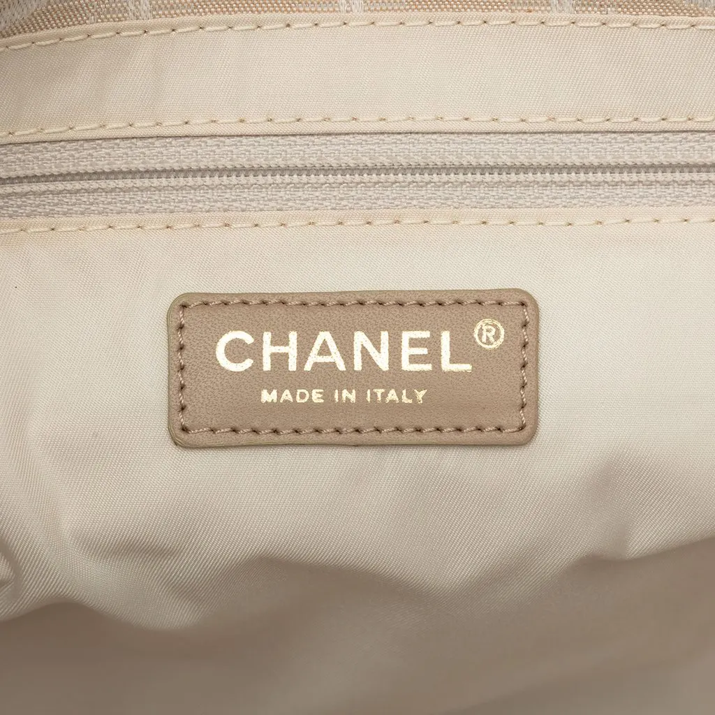 Chanel New Travel Line Nylon Tote Beige Polyamide Very good - Box View