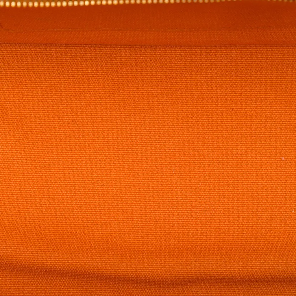 Prada Small Canvas Canapa Bijoux Satchel Orange Canvas Very good - Model View