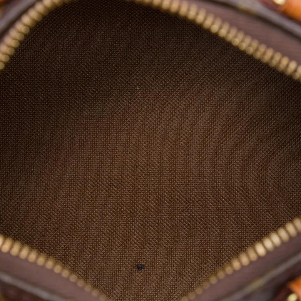Louis Vuitton Monogram Nano Speedy Bandouliere Brown Very good - Model View